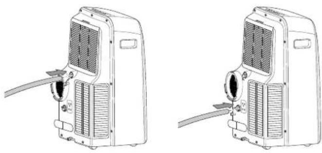 TROTEC PAC 3000 X - Raccordement du tuyau d'évacuation de l'eau de condensation - 3