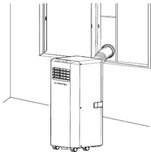 TROTEC PAC 2610 S - Evacuation de l'air de sortie - 1