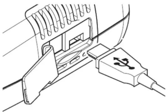TROTEC PC200 - Connexion du câble USB - 1