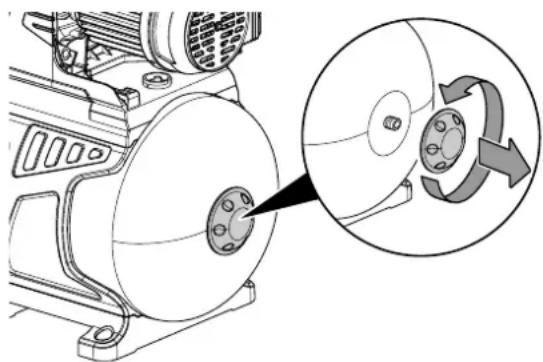 TROTEC TGP 1050 E - Contrôle de la pression du réservoir - 1