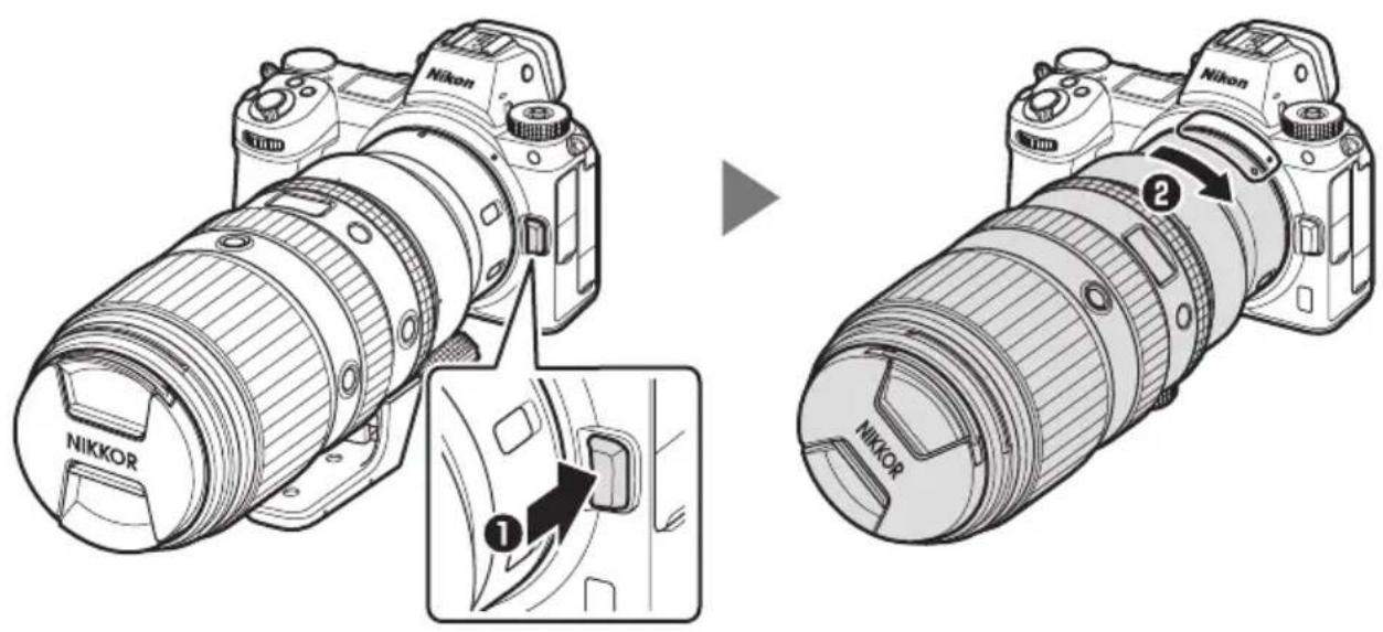 NIKON NIKKOR Z 100400mm f4.55.6 VR S - Retrait de l'objectif - 1