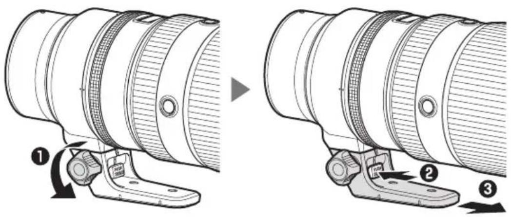 NIKON NIKKOR Z 100400mm f4.55.6 VR S - Retrait du collier pour trépied - 1