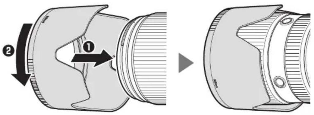 NIKON NIKKOR Z 100400mm f4.55.6 VR S - Fixation du parasoleil - 2