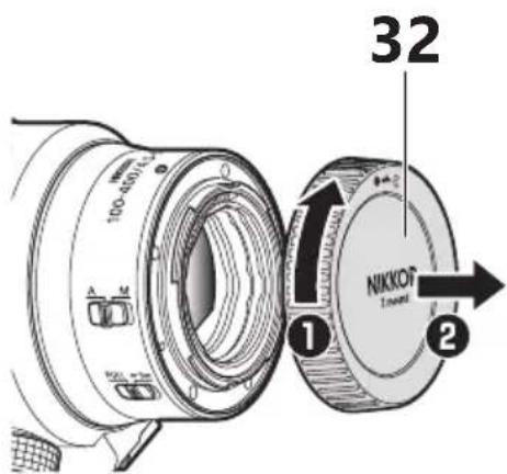 NIKON NIKKOR Z 100400mm f4.55.6 VR S - Vis de verrouillage du collier pour trépied - 2