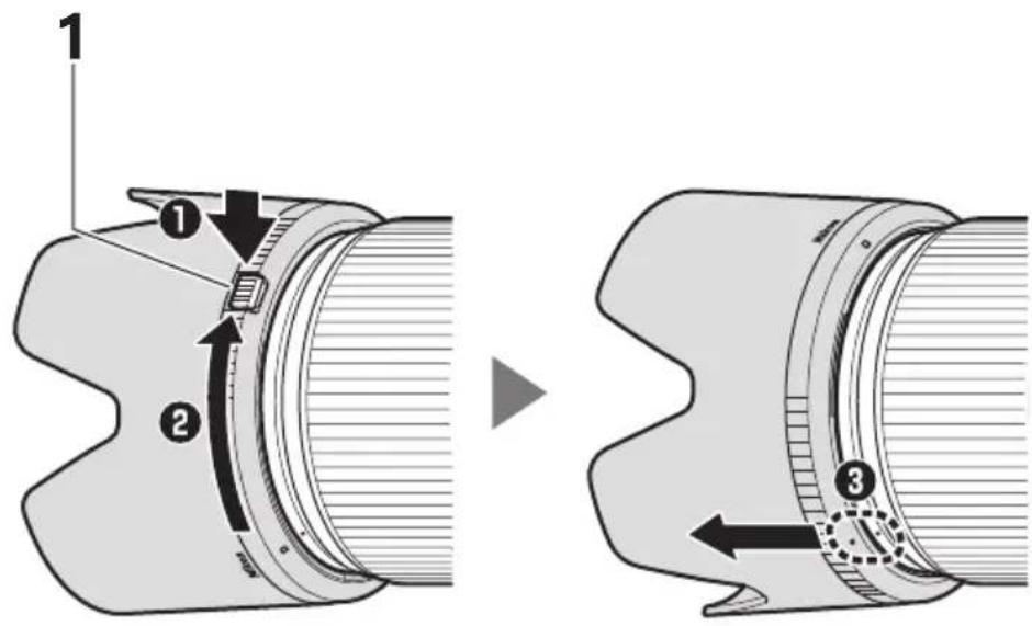 NIKON NIKKOR Z 100400mm f4.55.6 VR S - Retrait du parasoleil - 1