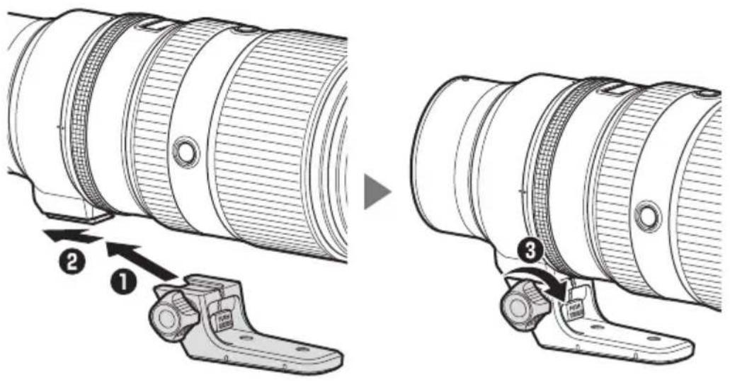 NIKON NIKKOR Z 100400mm f4.55.6 VR S - Fixation du collier pour trépied - 1