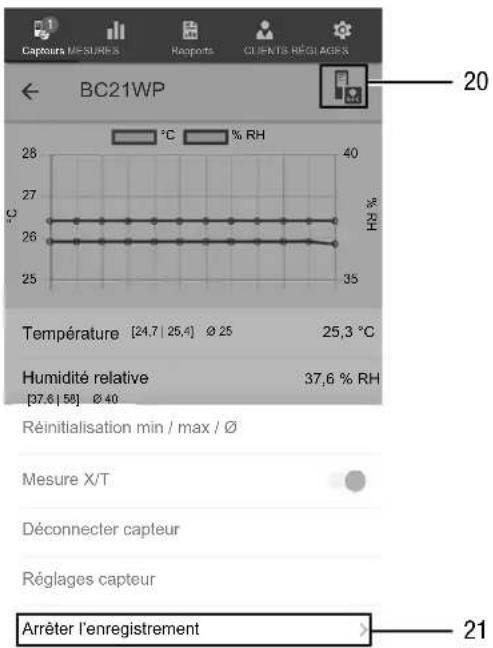 TROTEC BC21WP - Enregistrement des valeurs de mesure - 1