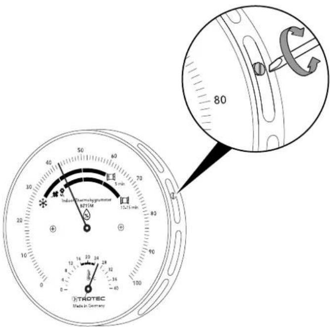 TROTEC BZ15M - Étalonnage de l'hygromètre - 1