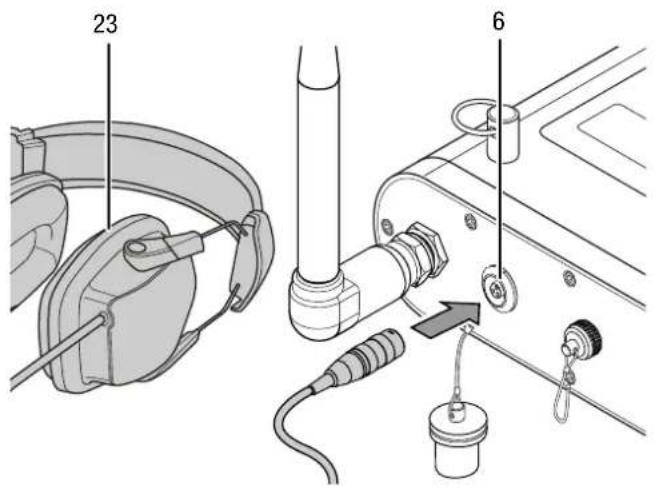 TROTEC LD20HC - Branchement du casque - 1