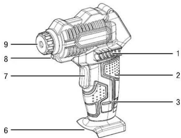 TROTEC PCPS 1016V - RepresentatiedeI'appareil - 1