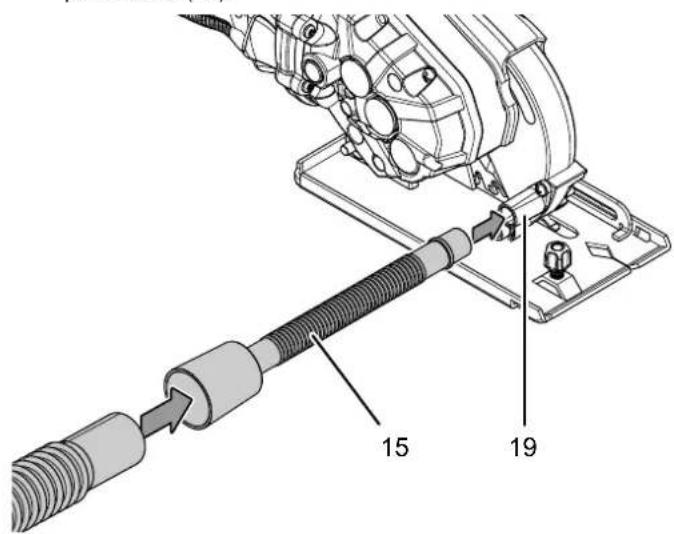 TROTEC PCSS 0520V - Raccordement de l'aspirateur - 1