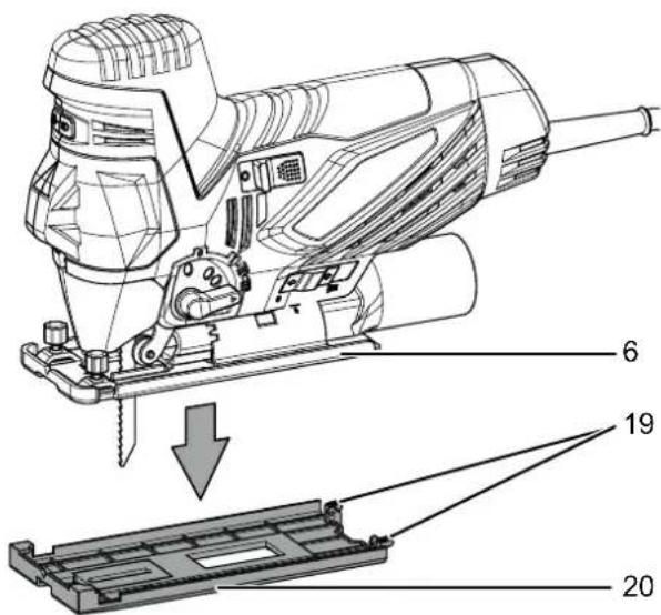 TROTEC PJSS 13230V - Montage / démontage du patin - 1