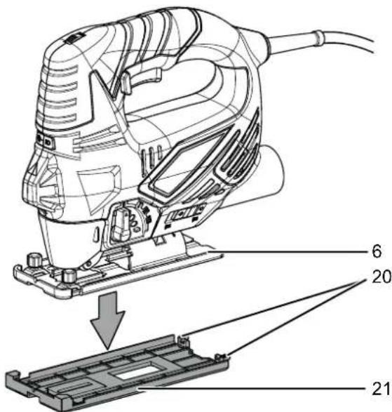 TROTEC PJSS 12230V - Montage / démontage du patin - 1