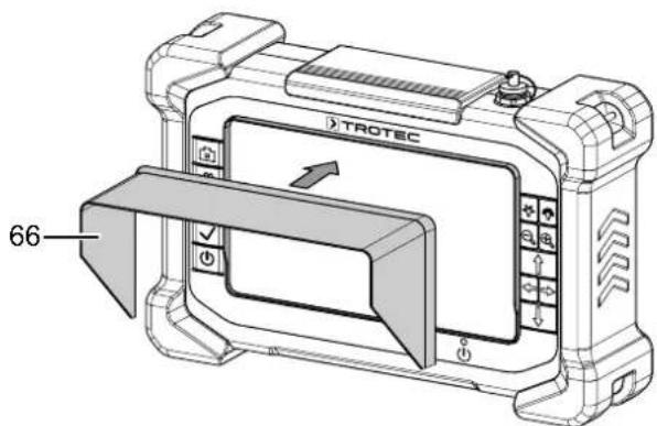 TROTEC VSP3041 - Utilisation du pare-soleil de l'unité de commande VSP-Control - 1