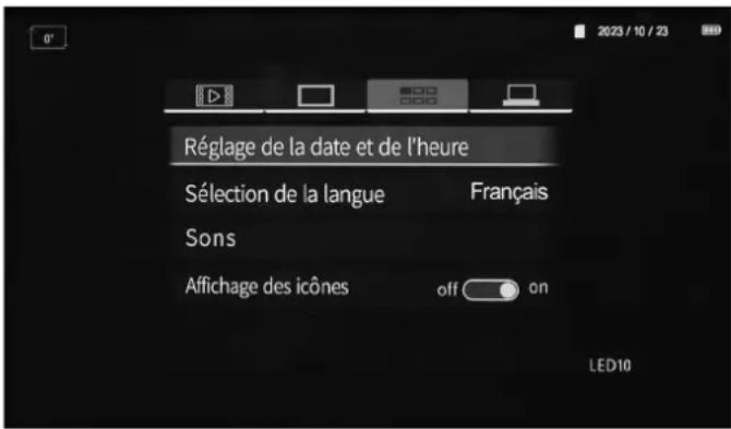 TROTEC VSP3041 - Sous-menu Paramètres d'utilisation - 1