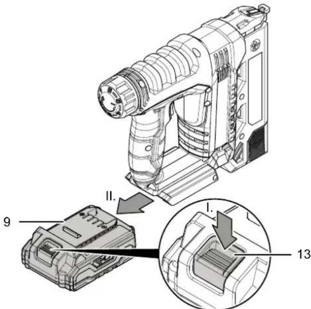 TROTEC PTNS 1020V - Extraction de la batterie - 1