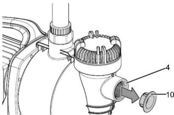TROTEC TGP 1005 E - Raccordement de la conduite d'aspiration - 1