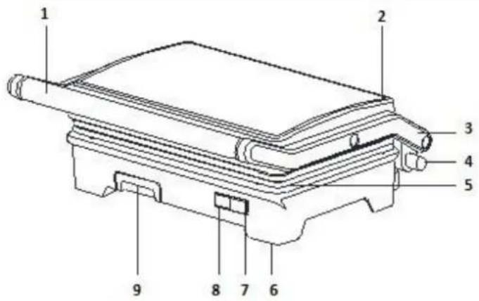 SUNTEC KGR8373 compact - Descrizione delle parti - 1