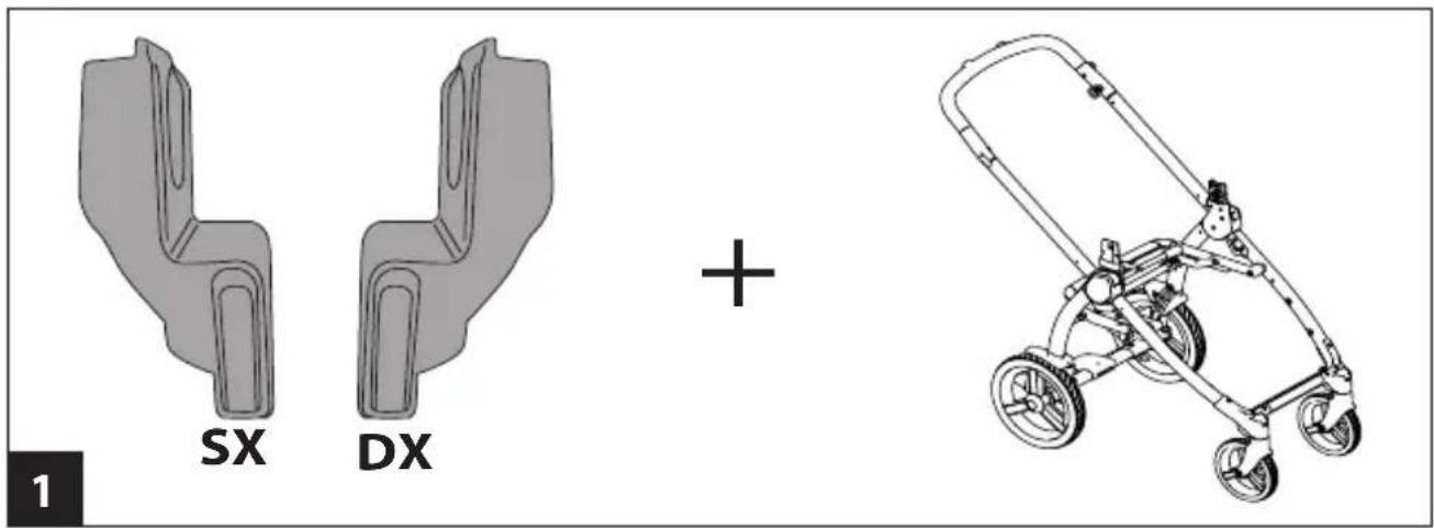PEG PEREGO YPSIZ4 - ypsi/z4 adapter for car seat - 1