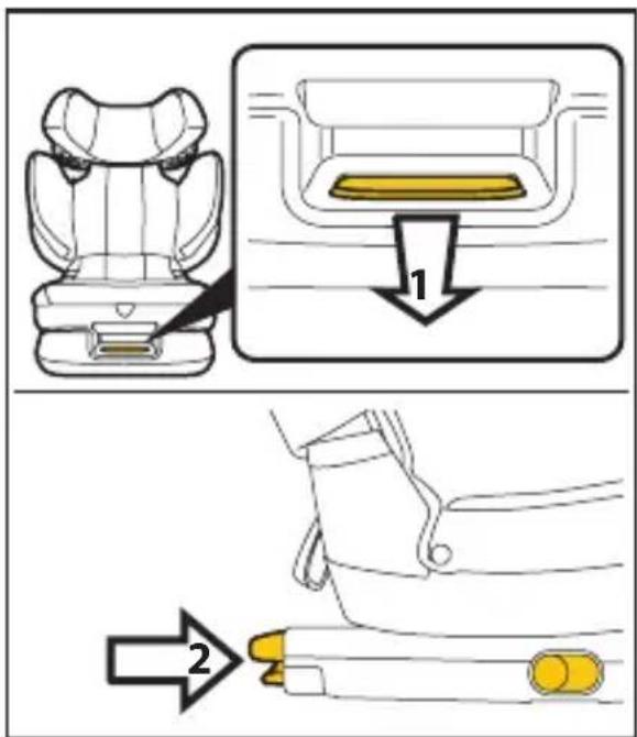 PEG PEREGO Viaggio Flex 120 - Installer le rehausseur dans le véhicule - 2