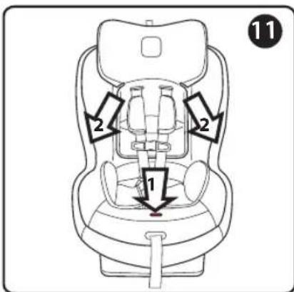 PEG PEREGO Primo Viaggio Convertible - Attacher votre enfant dans le siège auto - 2