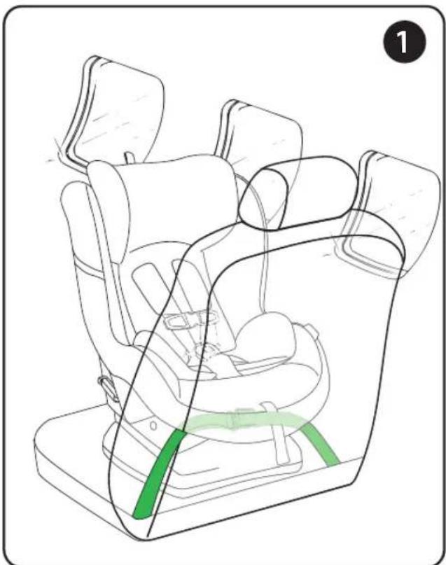 PEG PEREGO Primo Viaggio Convertible - Installation du siège-auto de votre enfant dans un avion - 1