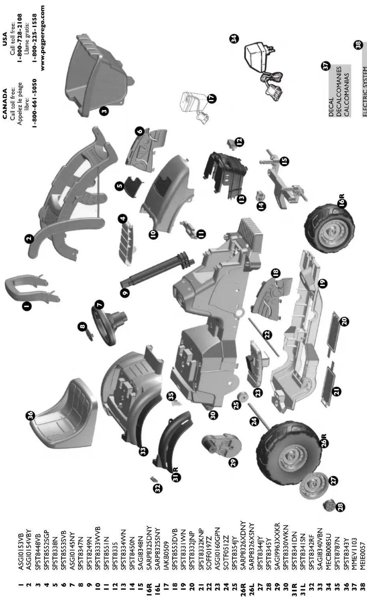 PEG PEREGO John Deere Mini Power Loader - ENGLISH - 2