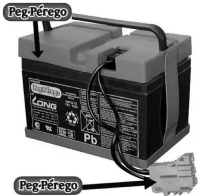 PEG PEREGO New Holland T8 - Ways to determine a true Peg Perego battery and/or charger: - 1