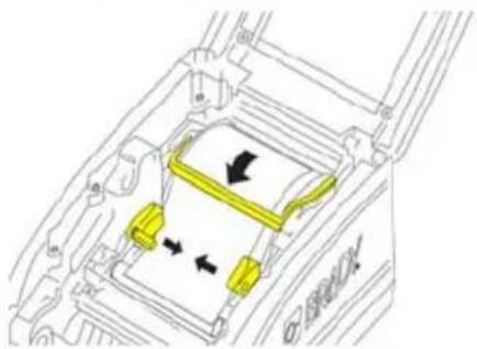 BRADY BradyPrinter M611 - Instalar o consumível de etiquetas - 1