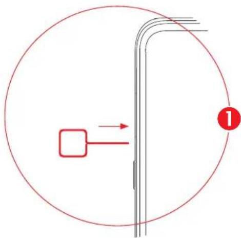 TCL 20L - Insérer ou extraire la carte SIM ou microSD - 1
