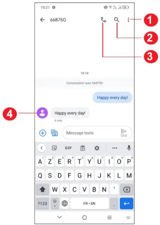 TCL 20L - Gérer les messages - 1