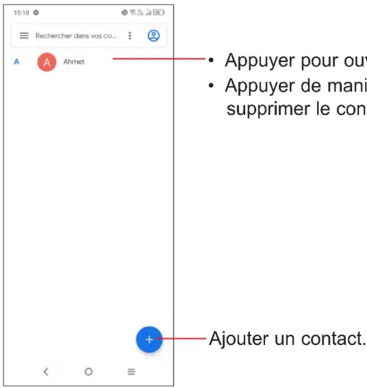 TCL 20L - Consulter vos Contacts - 1