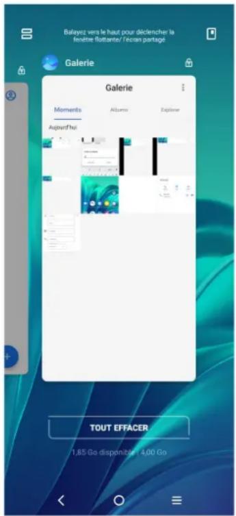 TCL 20L - Accéder aux applications récemment utilisées - 1