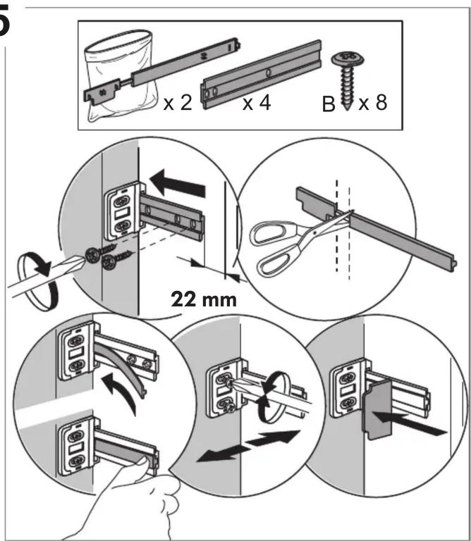 x 2 x 4 B x 8 22 mm