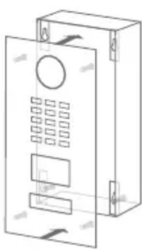 DoorBird D2101FV - ASSEMBLING THE FRONT PANEL - 1