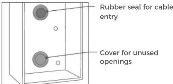 DoorBird D2101FV - Mounting the surface-mounted housing - 1