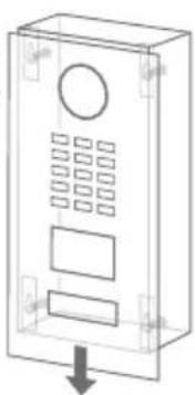 DoorBird D2101FV - ENLEVER LA FACE AVANT - 2