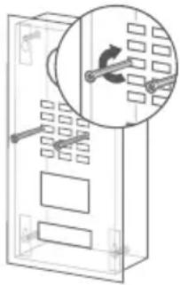 DoorBird D2101FV - MONTAJE DE LA PLACA FRONTAL - 3