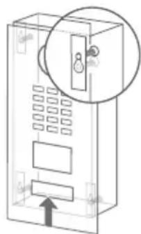 DoorBird D2101FV - ASSEMBLING THE FRONT PANEL - 2
