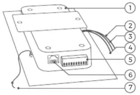 DoorBird D2101FV - DEVICE EXAMPLE WITH INFO MODULE AND KEYPAD MODULE - 2