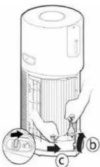 HOOVER HPURIFIER 500 - Montaje del filtro [Fig. 1] - 2