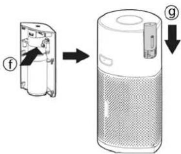 HOOVER HPURIFIER 500 - Reemplazo de la botella del difusor: [Fig. 16] - 6