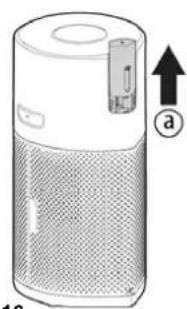 HOOVER HPURIFIER 500 - Wymiana butelki dyfuzora: [Rys. 16] - 1