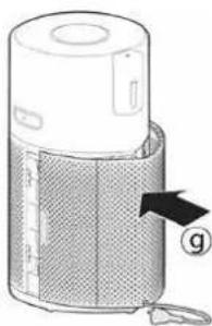 HOOVER HPURIFIER 500 - Limpeza/ Substituiro o filtro: [Fig. 15] - 6
