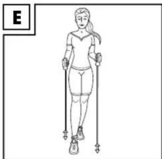 CRIVIT IAN 278427 - - Walking on level surfaces (Fig. D/E) - 2