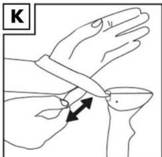 CRIVIT IAN 278427 - Einstellen der Handschlaufe (Abb. J-M) - 2