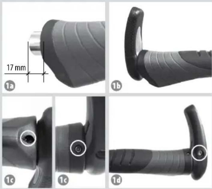 CRIVIT IAN 58886 - Ergonomische Lenkergriffe mit Bar End - 1