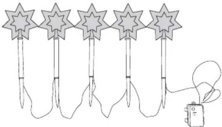 MELINERA 10486A - CHRISTMAS LED STAKE LIGHTS - 3