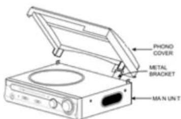 Soundmaster PL196H - Installasjon av støvbeskyttelseshetten - 1
