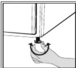 BEKO DC72301BX1 - Verstellen van de pootjes - 1